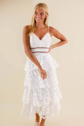 Love Grows Here Midi Dress Daily Style Flowing Design