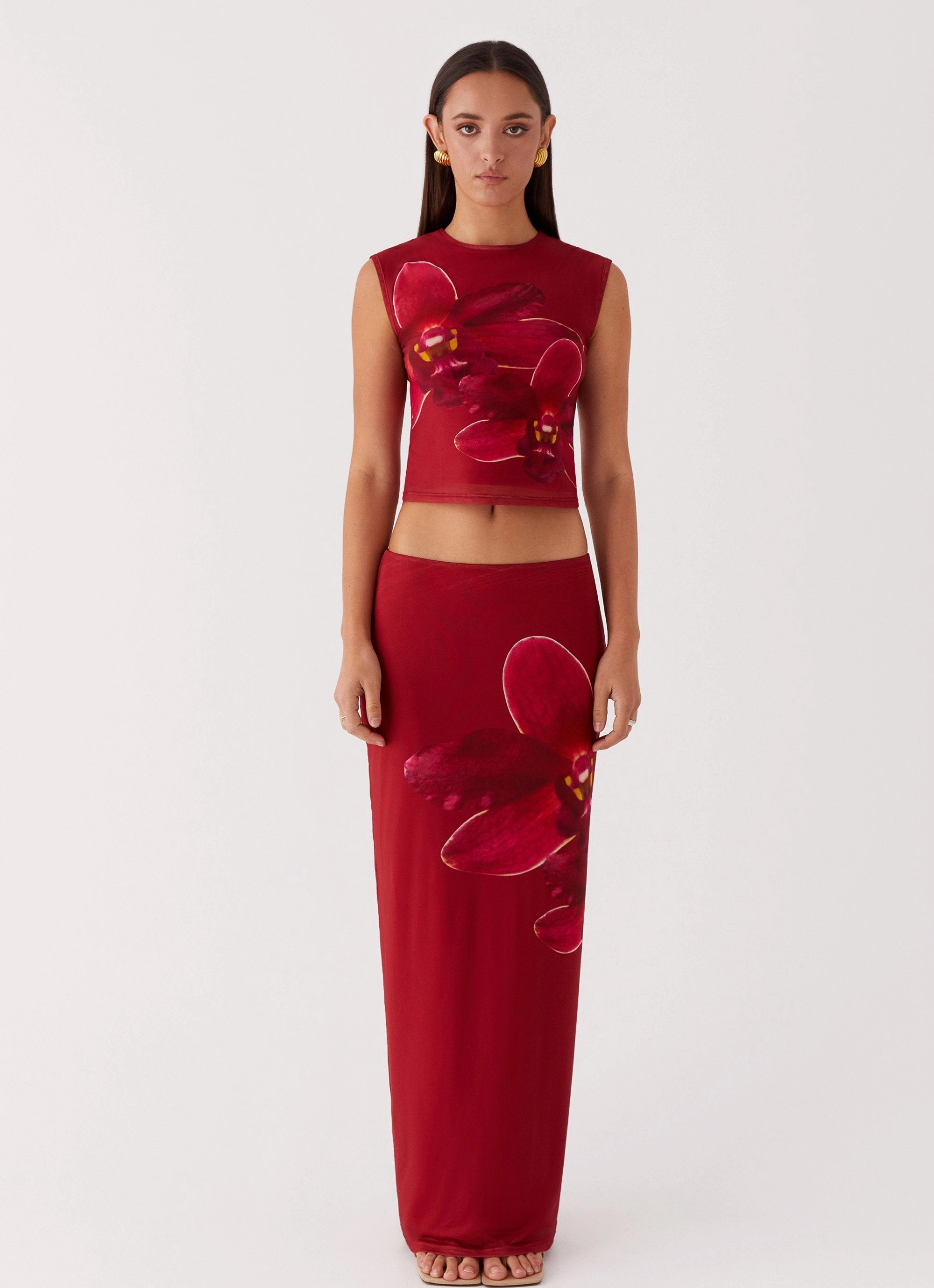 Waiting For Dawn Mesh Maxi Skirt - Rosa Supportive Waistband Hiking Gear