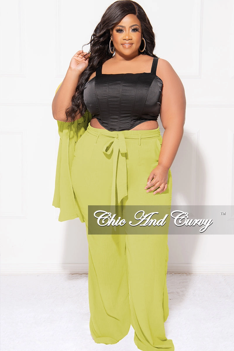 Final Sale Plus Size Satin Sleeveless Corset Top in Black Moisture Wicking Technology Comfort for All