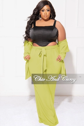 Final Sale Plus Size Satin Sleeveless Corset Top in Black AntiSlipGrip