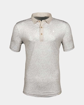 LaserCutVents Abrasion Resistant Fabric Warm Gray Sandstone Classic Polo
