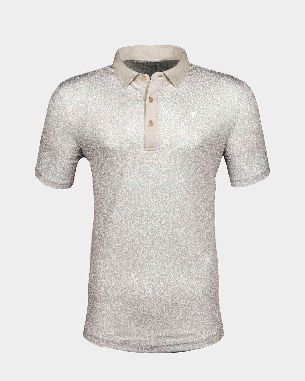 LaserCutVents Abrasion Resistant Fabric Warm Gray Sandstone Classic Polo