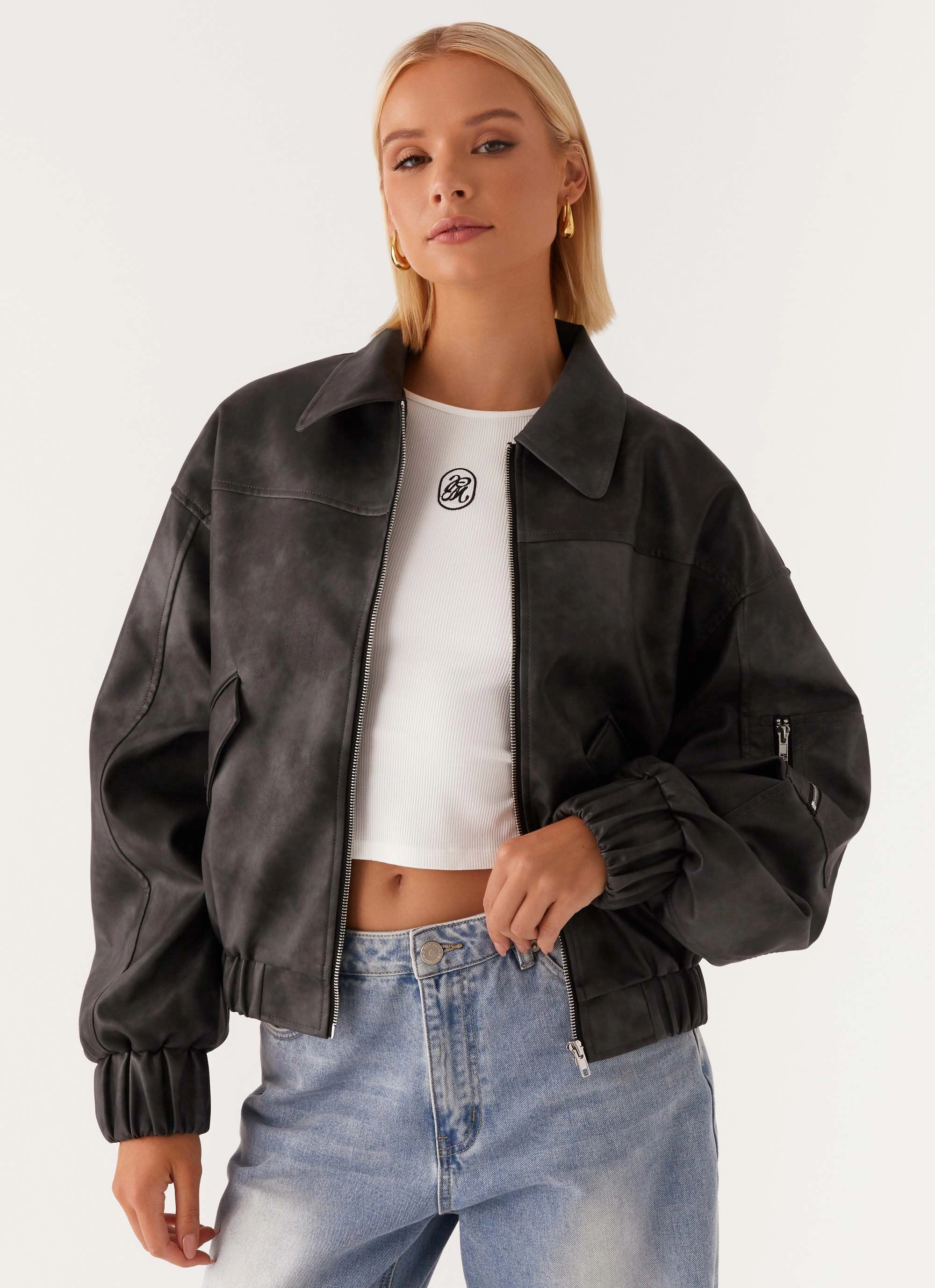 Extended Coverage Taped Seam Technology Washington Bomber Jacket - Black