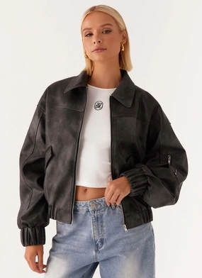 Extended Coverage Taped Seam Technology Washington Bomber Jacket - Black