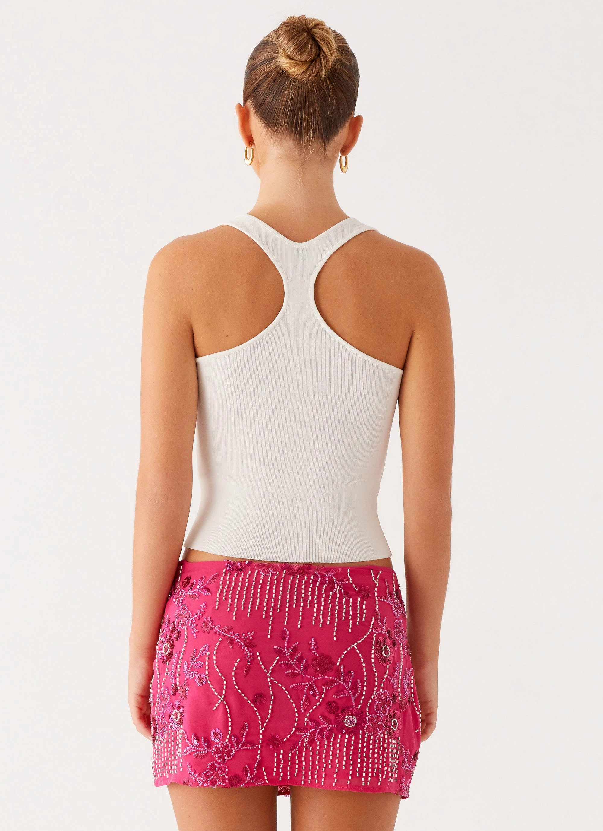 Comfy Look Anti Odor Treatment Adored By You Mini Skirt - Fuchsia