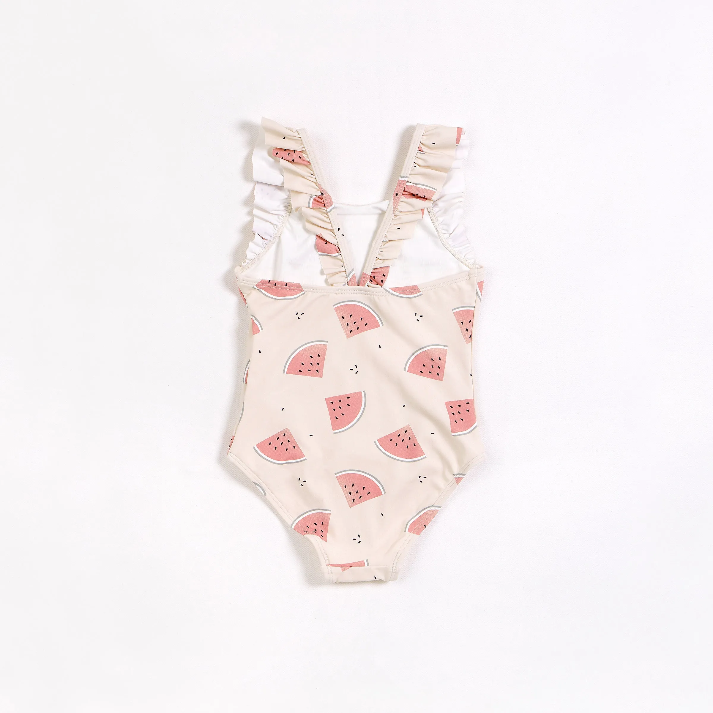 Watermelons on Crème One-Piece Swimsuit | Petit Lem