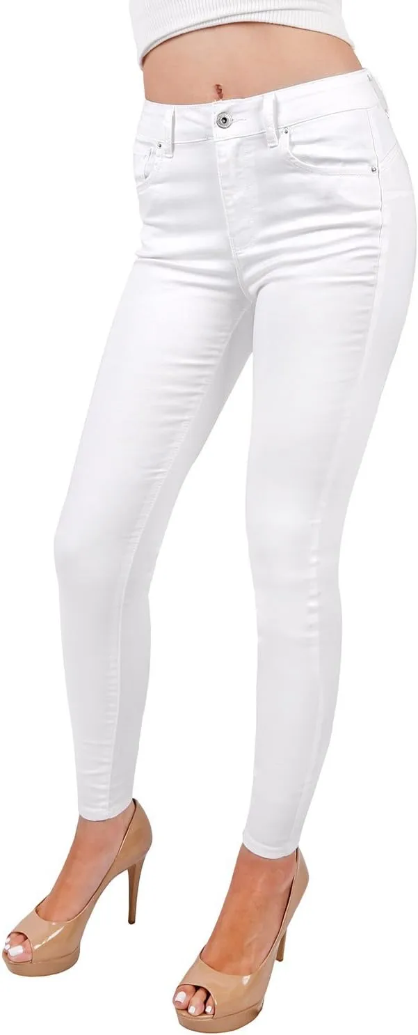 Wax Women's Juniors Basic Stretchy Fit Skinny Jeans