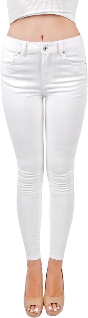 Wax Women's Juniors Basic Stretchy Fit Skinny Jeans