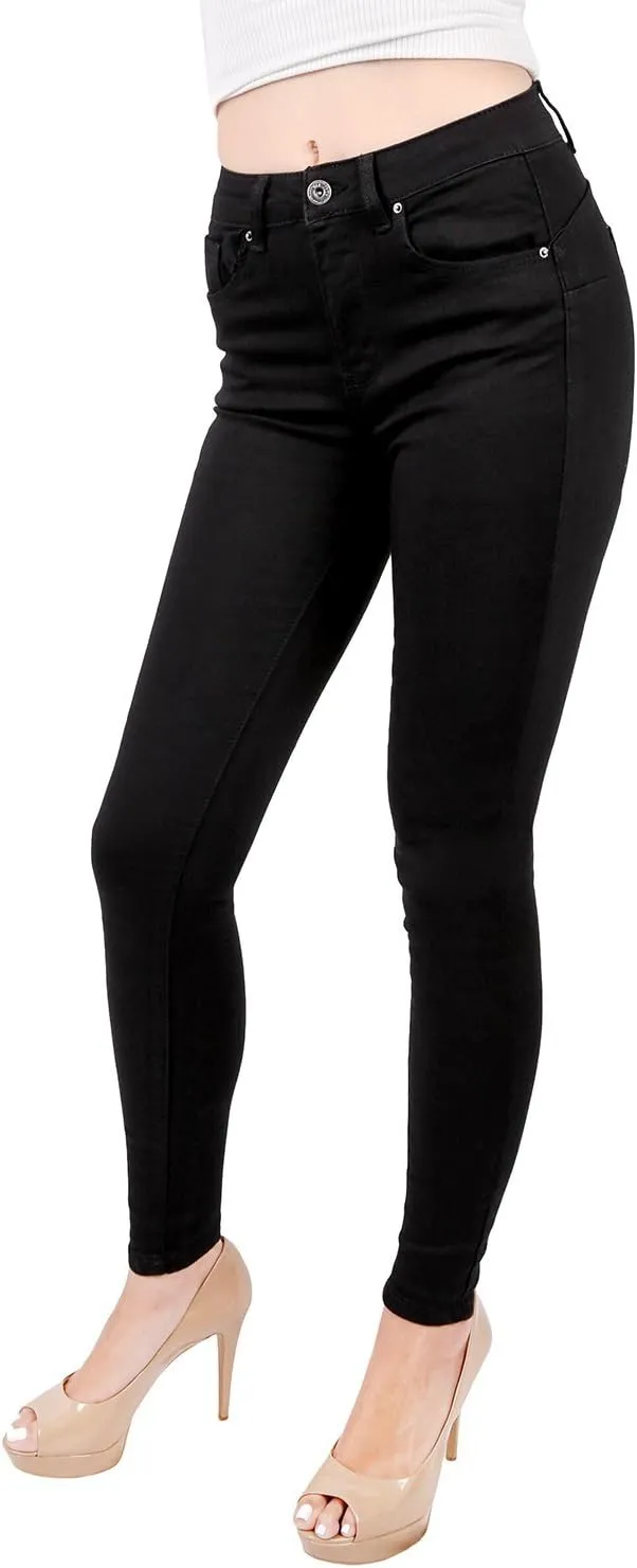 Wax Women's Juniors Basic Stretchy Fit Skinny Jeans