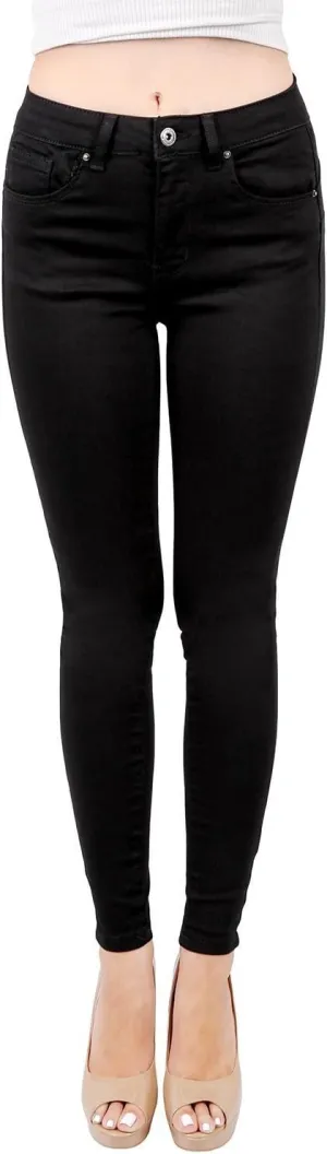 Wax Women's Juniors Basic Stretchy Fit Skinny Jeans