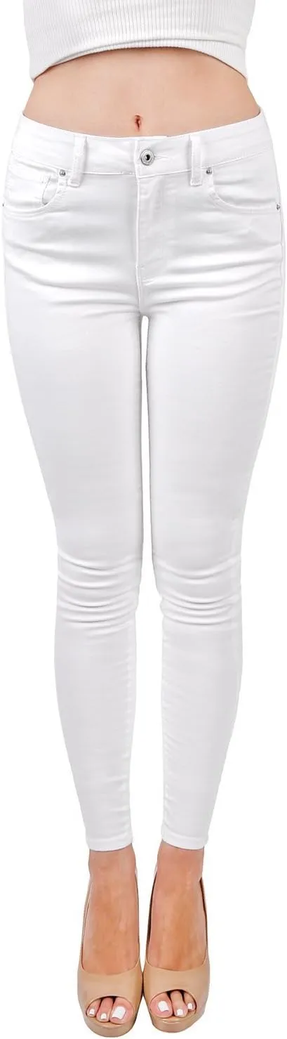 Wax Women's Juniors Basic Stretchy Fit Skinny Jeans