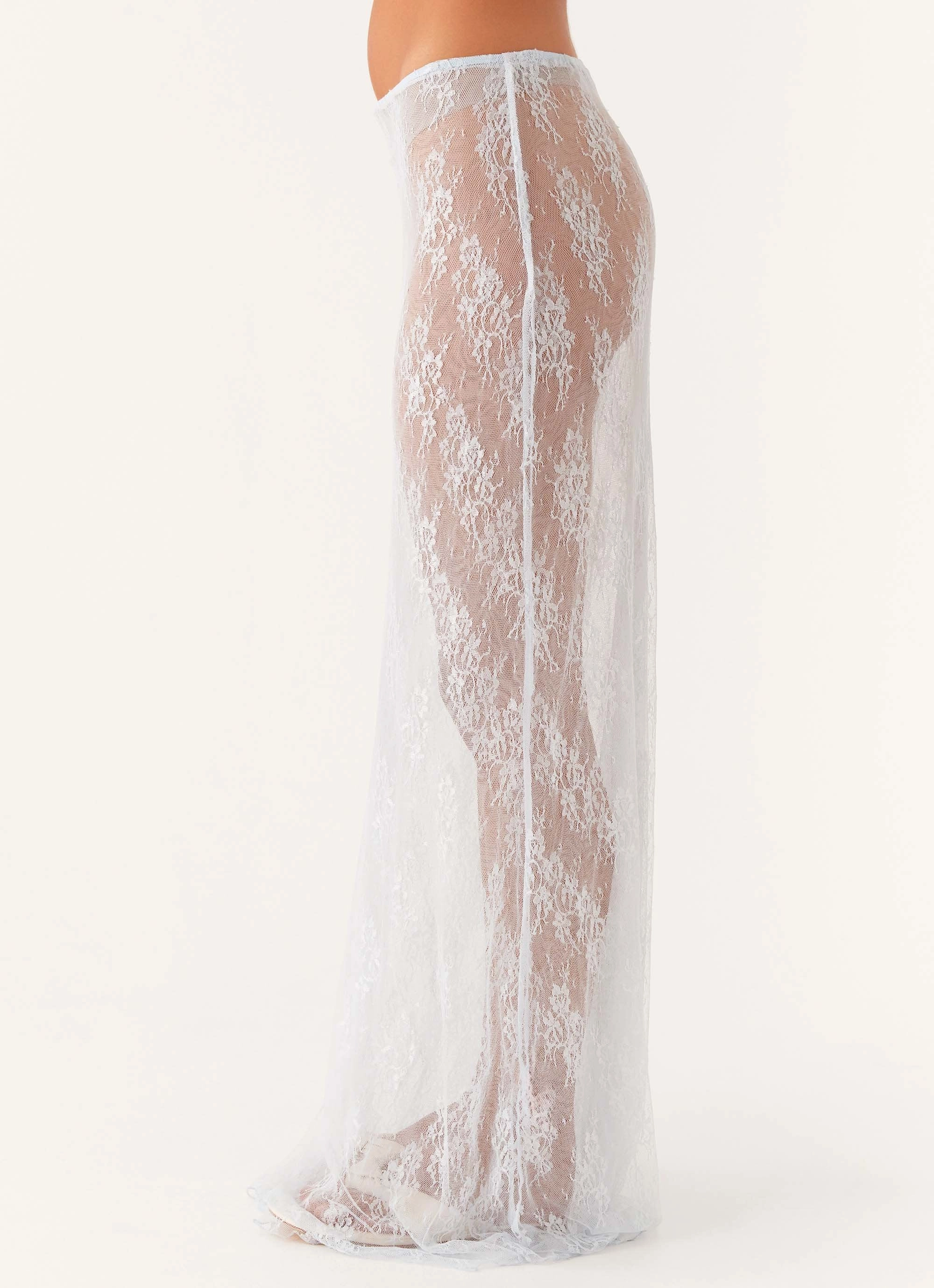 Caden Lace Maxi Skirt - Blue Rugged Wear