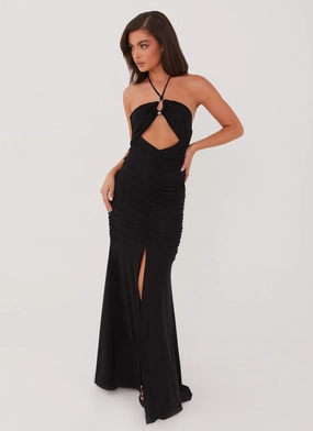 Brynne Maxi Dress - Black Luxe style