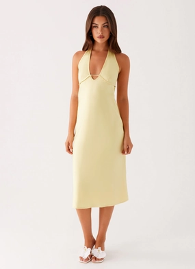 Sharp Style Davies Midi Dress - Yellow