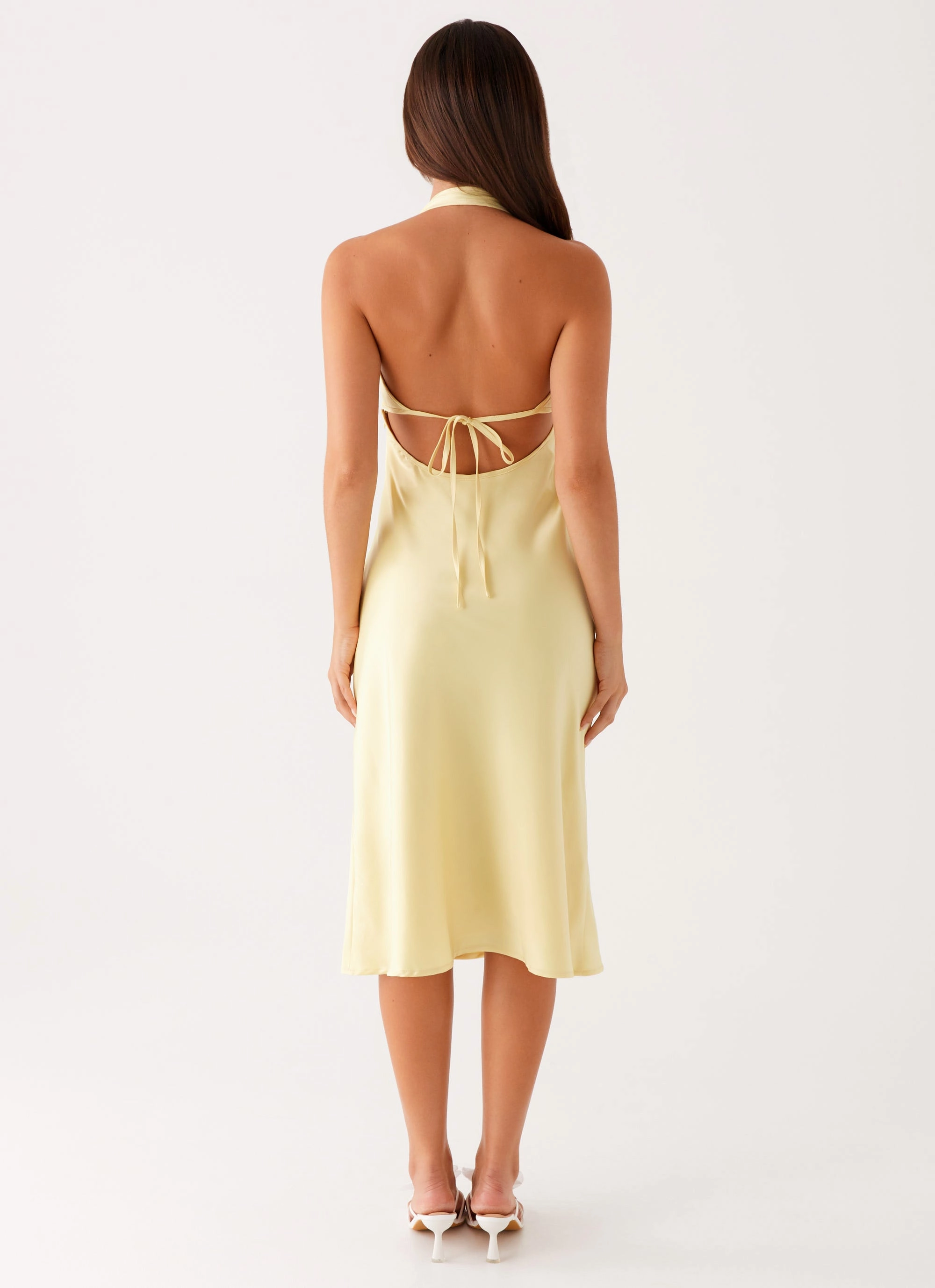 Gender Free Davies Midi Dress - Yellow