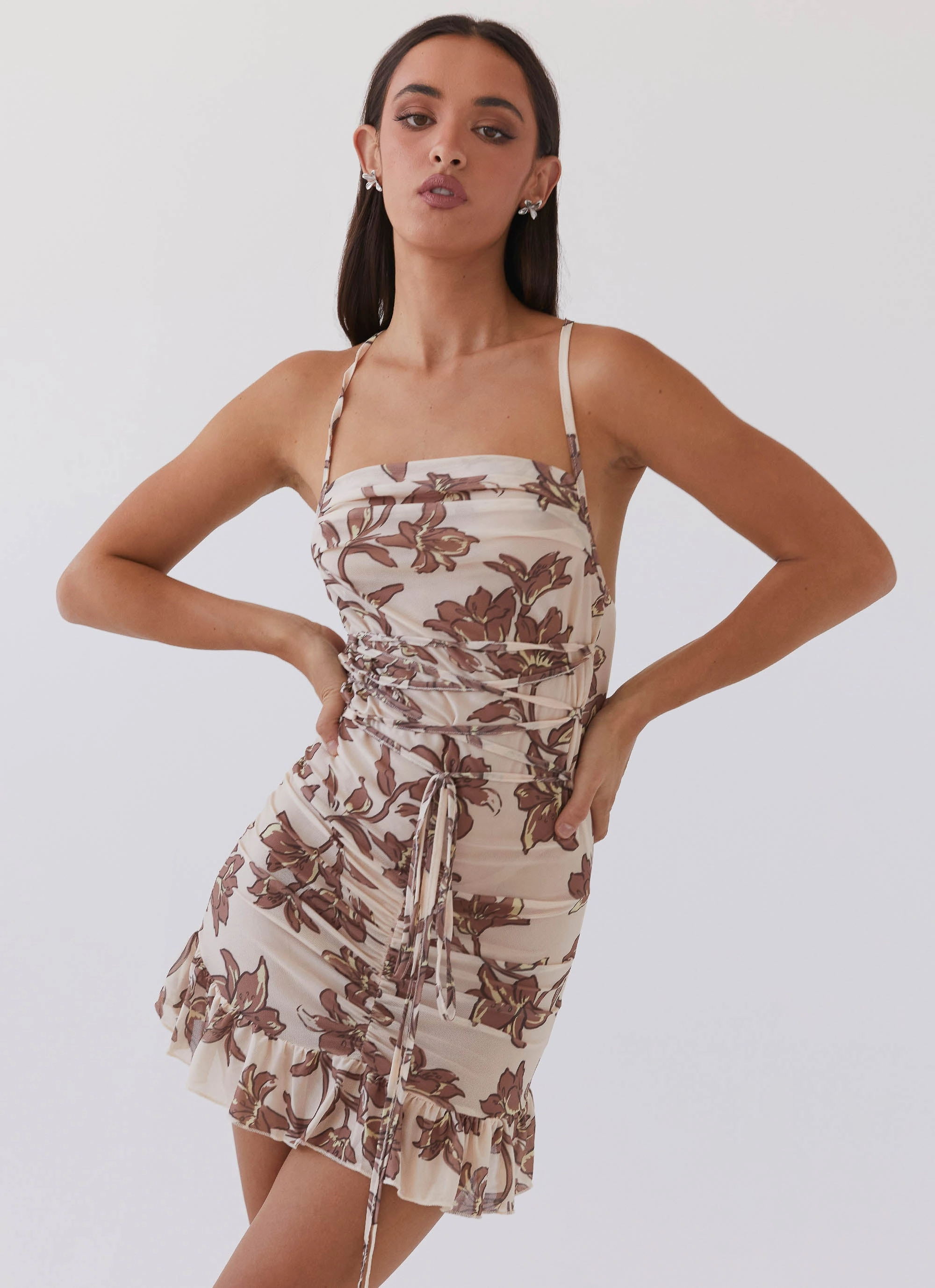 Back Glow Sweet Intentions Mini Dress - Hazel Bloom