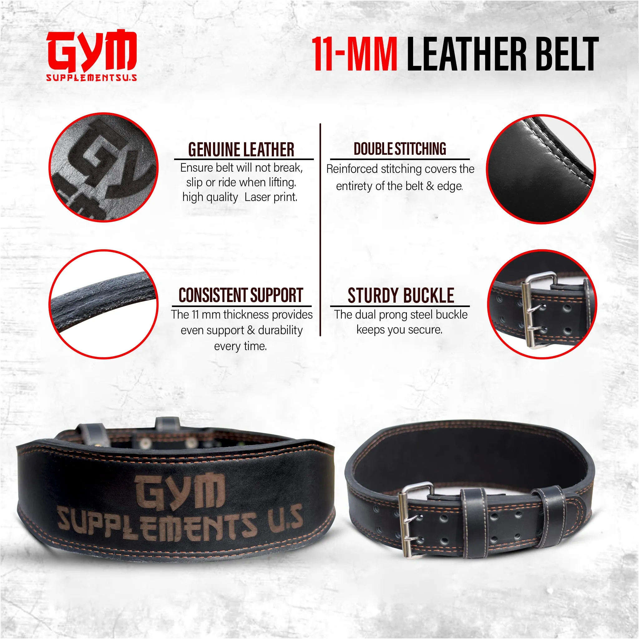 WEIGHTLIFTING BELT 11MM