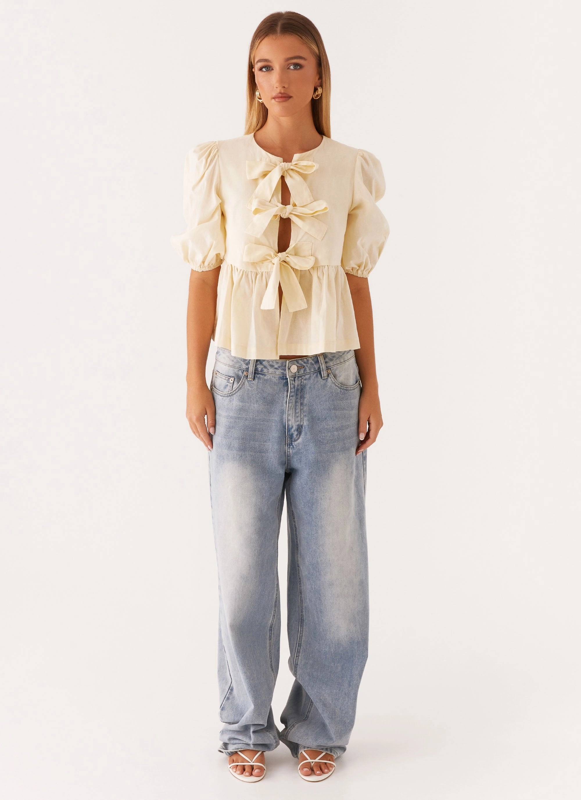 Western Wind Tie Top - Yellow UltraFineMesh