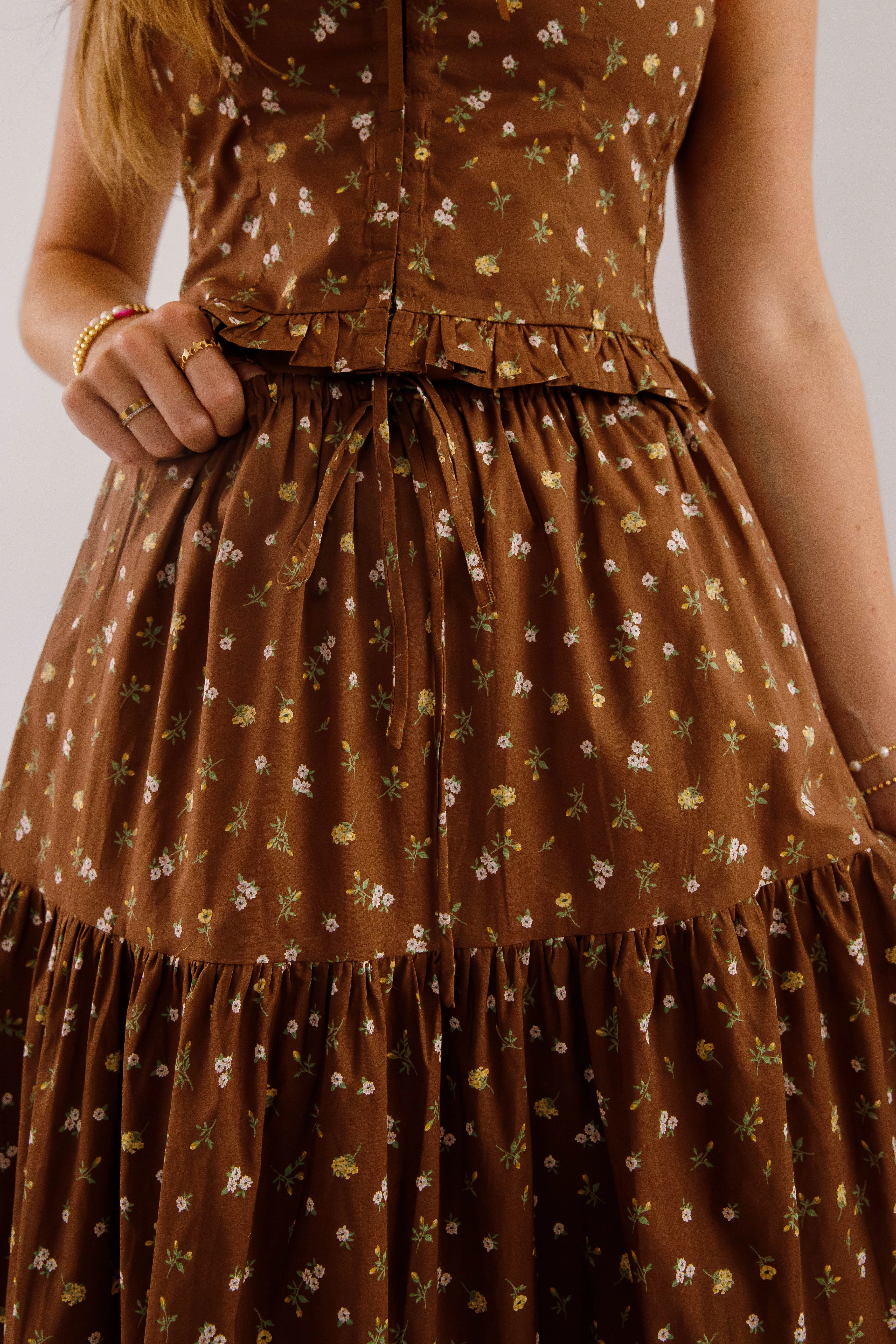 What It Reminds Me Of Maxi Skirt Anti Cling Finish