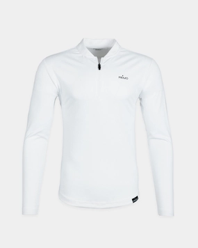 White Blade Quarter Zip Relaxed Sweatshirt