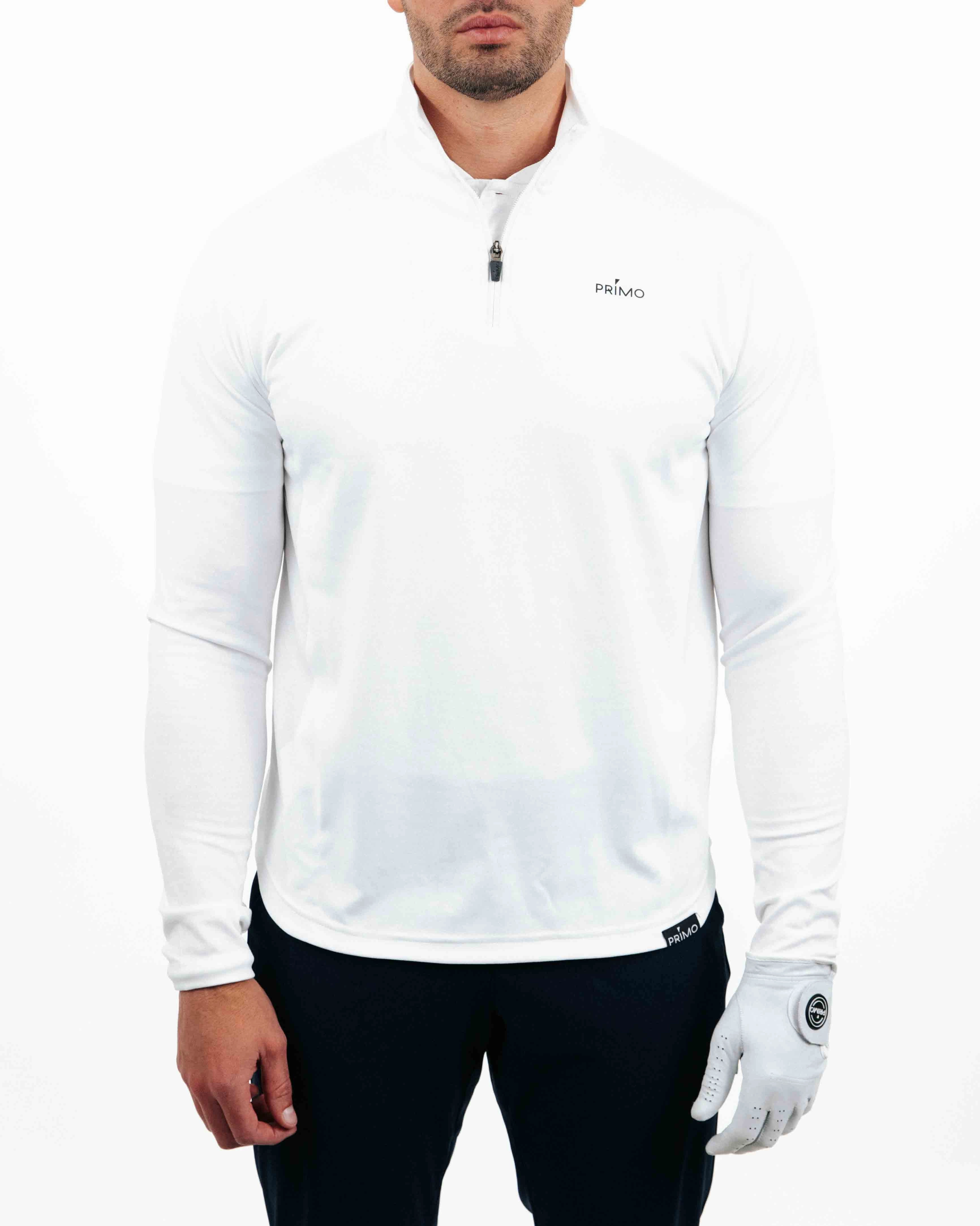 Summer Style DurableBlend White Classic Quarter Zip
