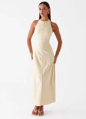 Anita Maxi Dress - Yellow Eye Catching travel mode