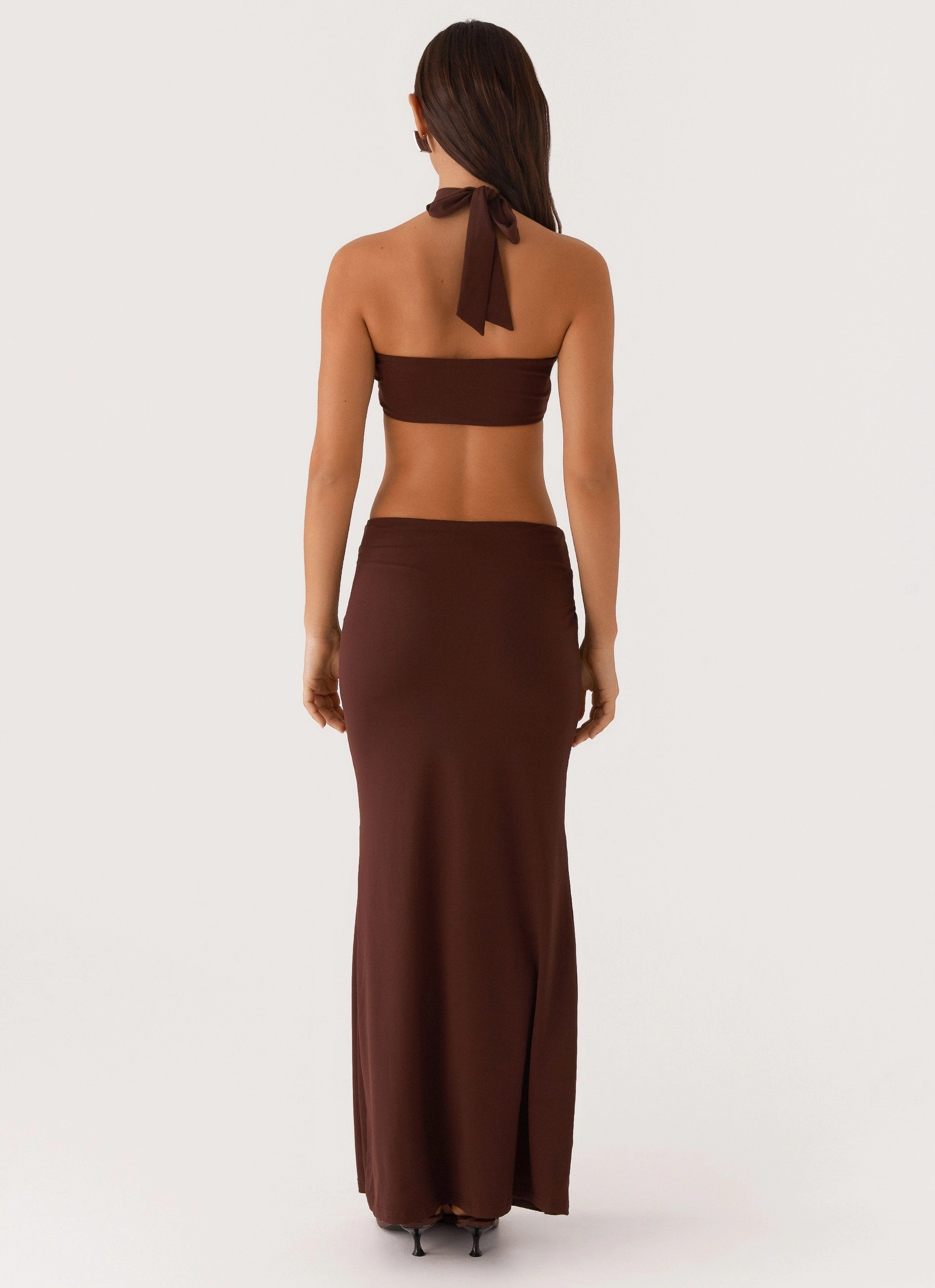 Bare Glow Elinor Maxi Dress - Chocolate