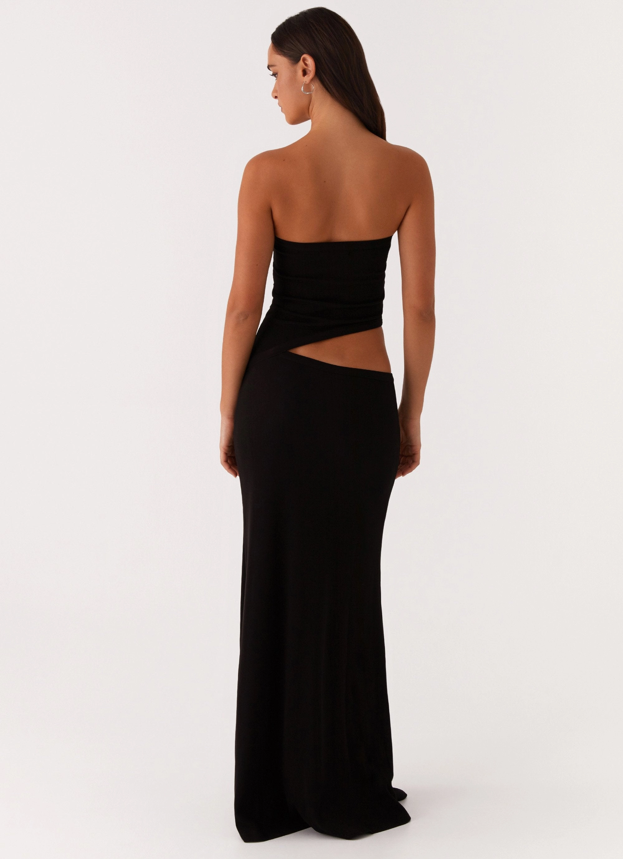 Visual Balance Art Event Wild Roses Maxi Dress - Black