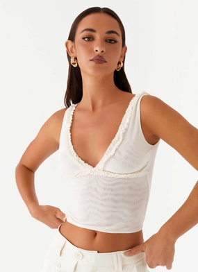 WindproofBarrierTechnology Flattering Drape Summer Loving Top - Ivory