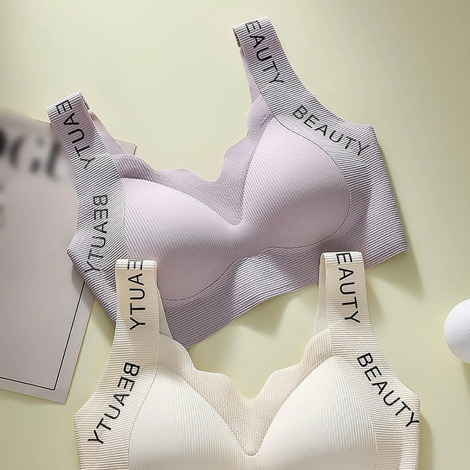 Wireless Bras for Women Full Coverage Seamless Bras Comfort Push Up Sports Everyday Bras Breathable T-Shirt Bra