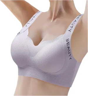 Wireless Bras for Women Full Coverage Seamless Bras Comfort Push Up Sports Everyday Bras Breathable T-Shirt Bra