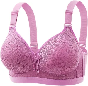 Wireless Push Up Bra for Women Seamless Comfortable Bralettes No Underwire Supportive Deep V Neck Everyday Bras