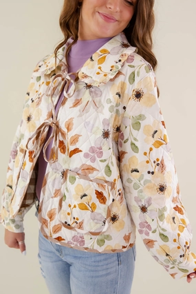 FasteningHood With Cream And Sugar Jacket