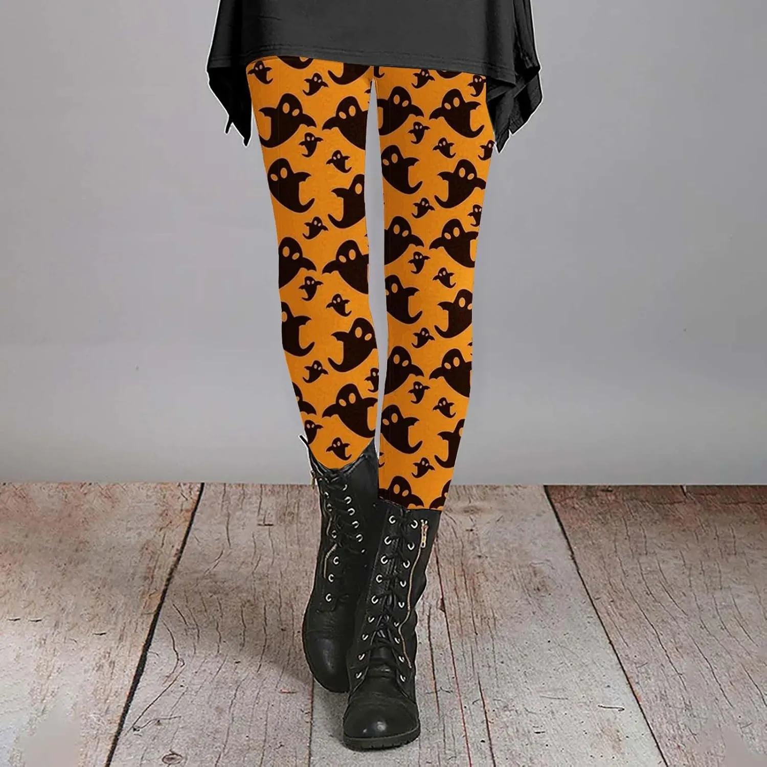 Women Halloween Print Leggings Printed Sports Yoga Pants Leggings Halloween Print Casual Pants Leggings Halloween