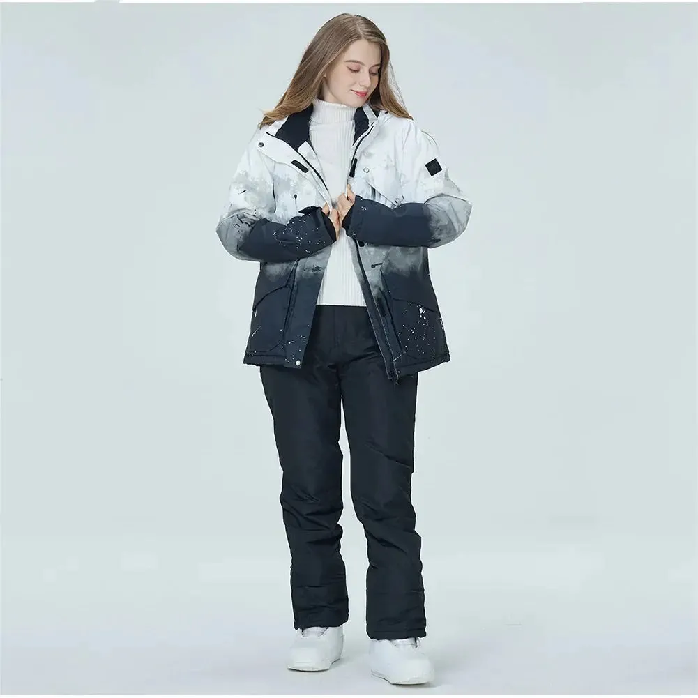 Women Insulated Snow Snowboard Jacket & Bib Pants