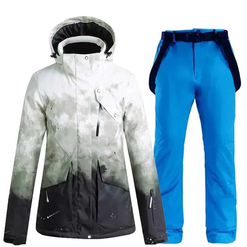 Women Insulated Snow Snowboard Jacket & Bib Pants