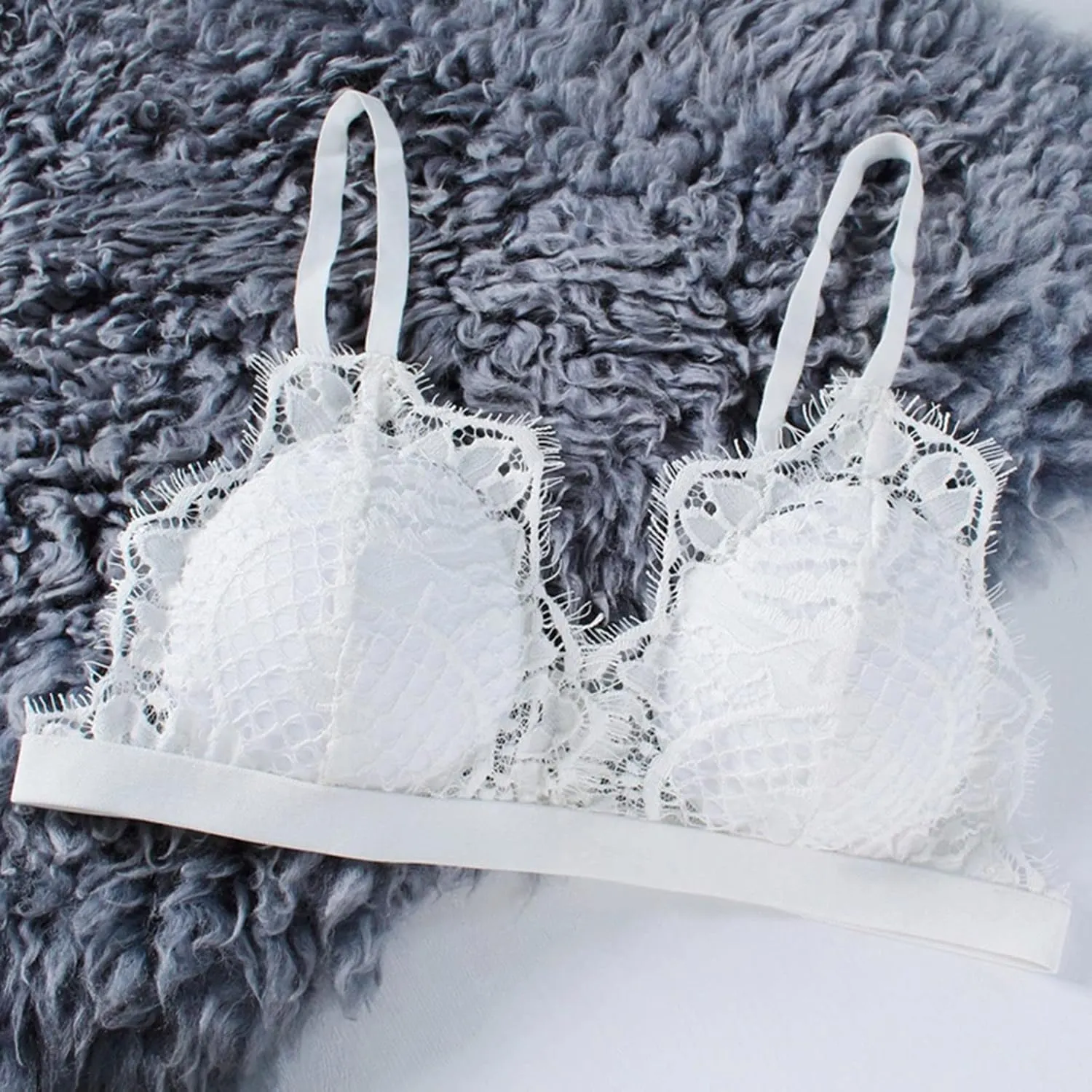 Women Lace Lingerie 2023 YLace Bralette for Women V Neck Camisoles Double Layered Crop Top