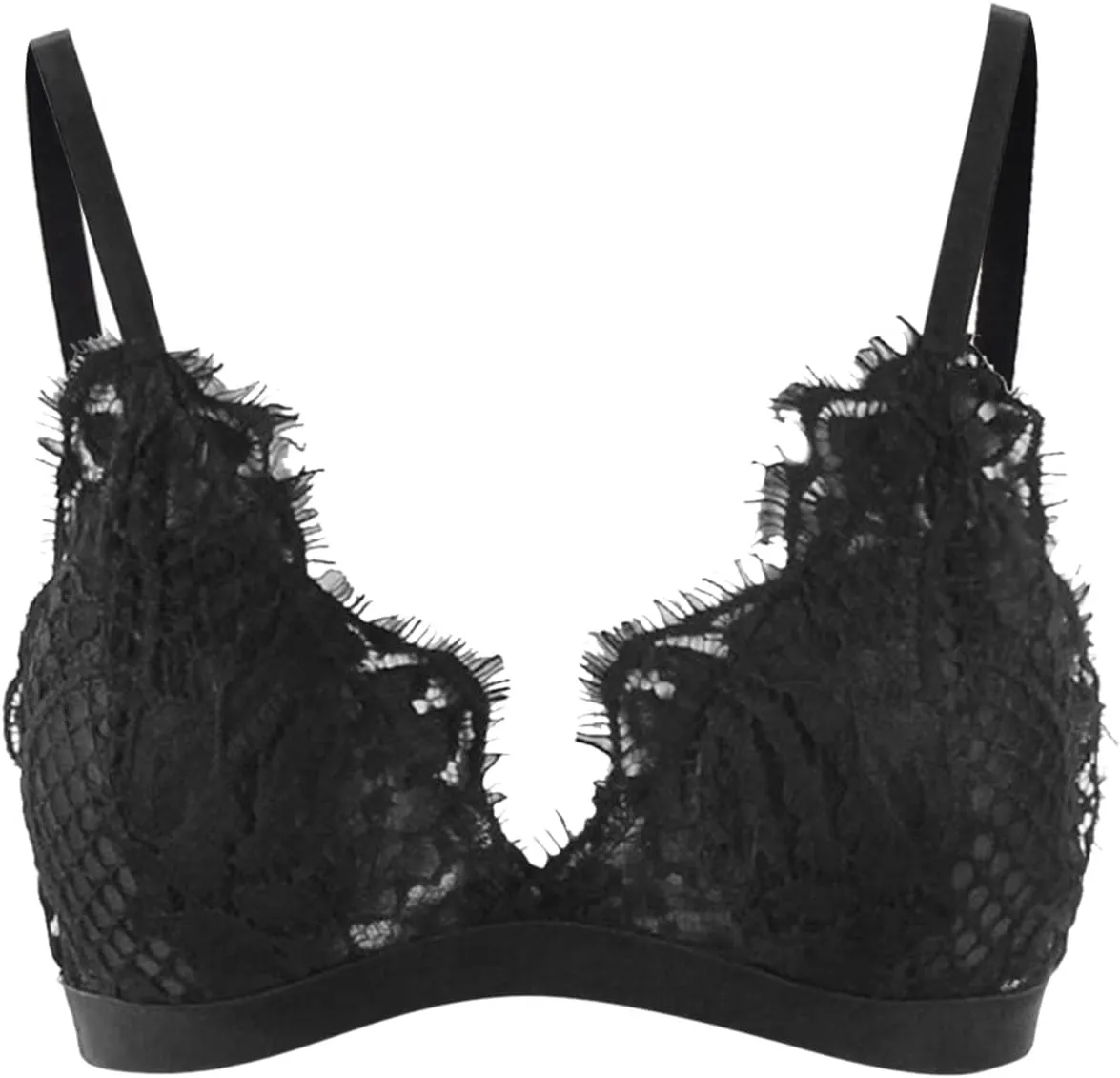 Women Lace Lingerie 2023 YLace Bralette for Women V Neck Camisoles Double Layered Crop Top