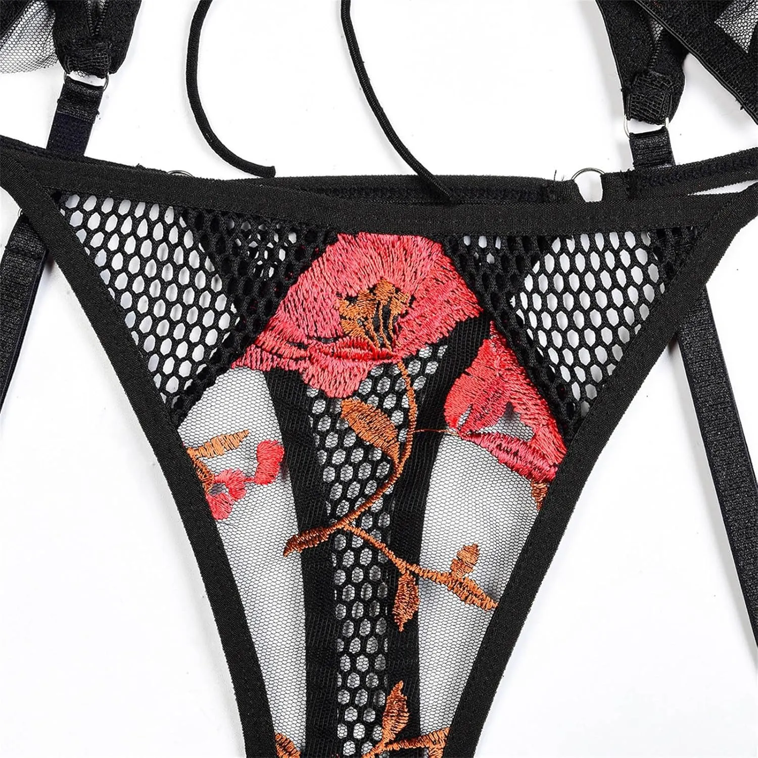 Women Lingerie Sets Sheer Mesh Lingerie Set Four Piece Womens Apparel