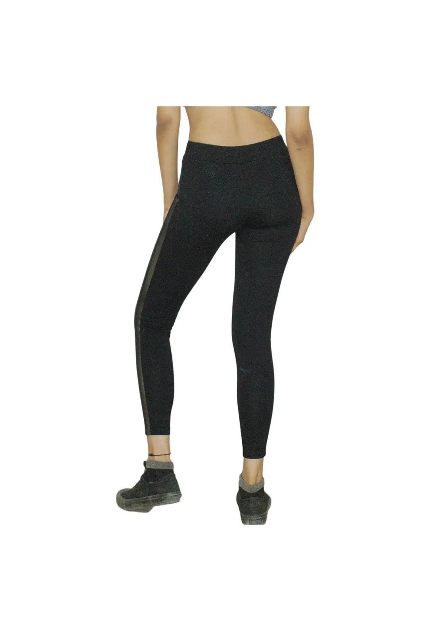Women Lower Cotton Gym Track Pants Joggers Black