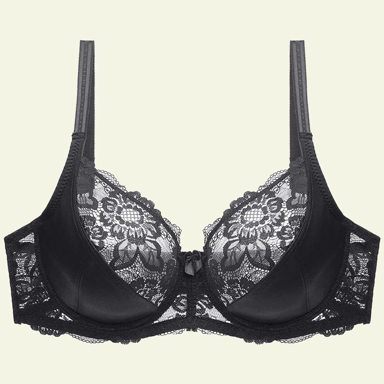 Women Minimizer Unlined Wirefree Bra Full Coverage Plus Size Full Figure Unpadded Bras Eyelash Lace Bras Mesh Bralette