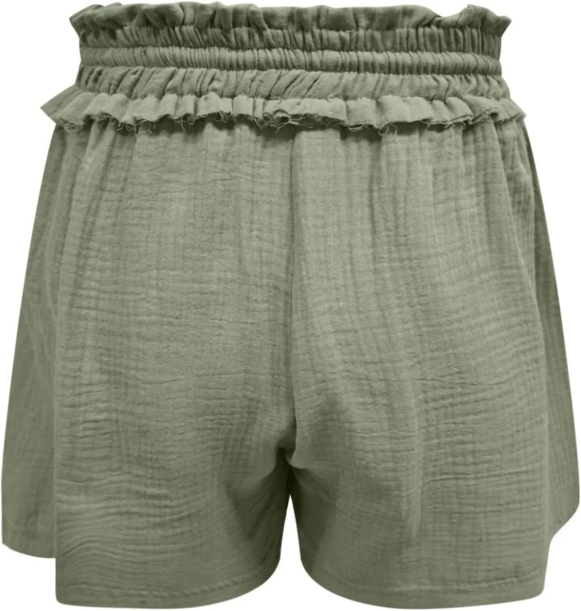 Women Stretch Summer Shorts Fashion Textured Drawstring SweatShorts Casual Loose Fit Lounge Beach Short Pants