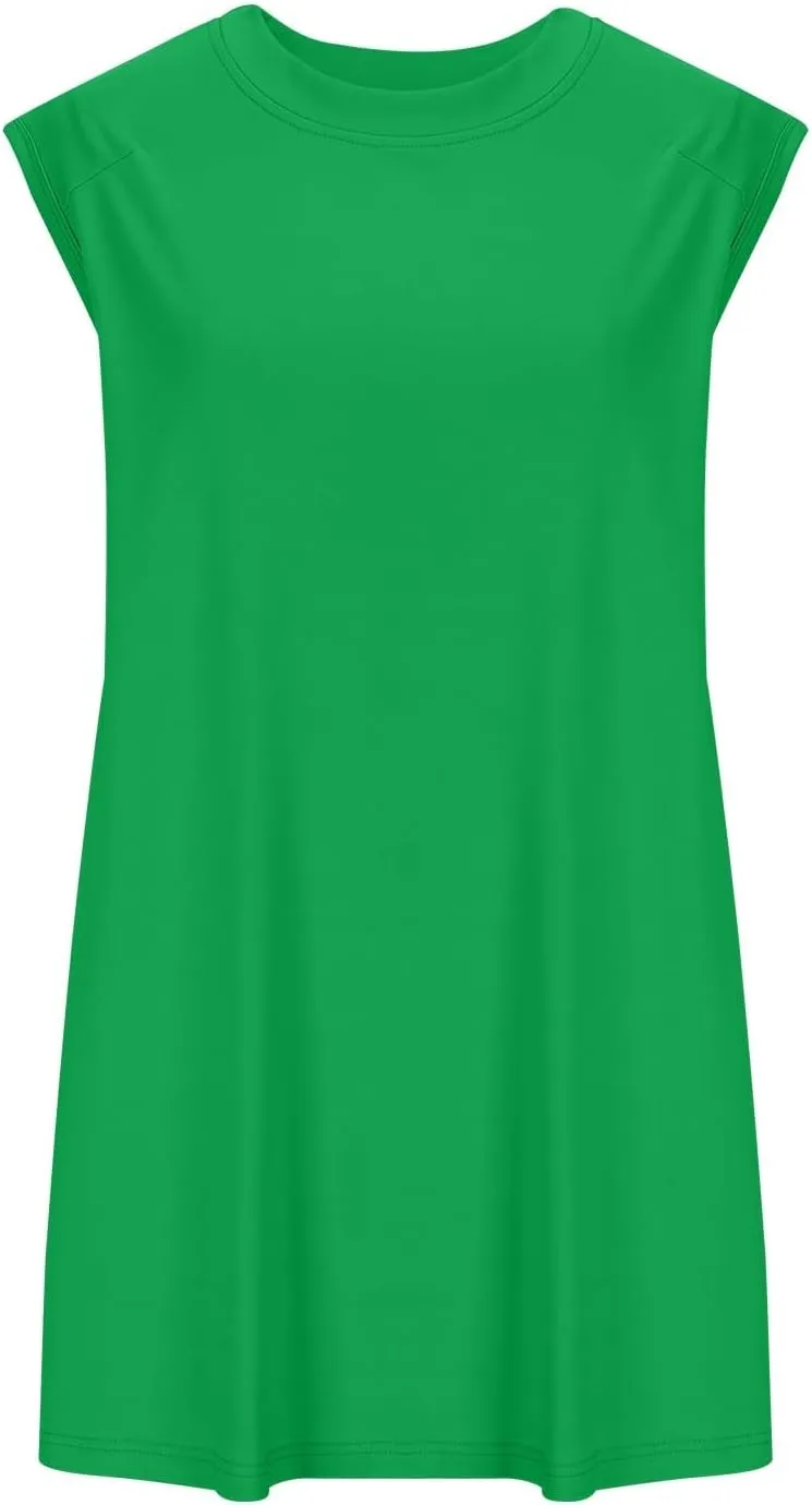 Womens 2 Piece Outfits Lounge Sets Sleeveless Tank Tops Biker Shorts Loose Fit Summer Sweatsuits Resort Wear Clothes