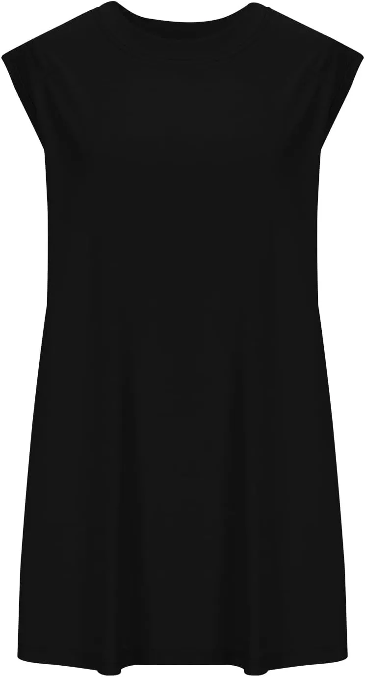 Womens 2 Piece Outfits Lounge Sets Sleeveless Tank Tops Biker Shorts Loose Fit Summer Sweatsuits Resort Wear Clothes