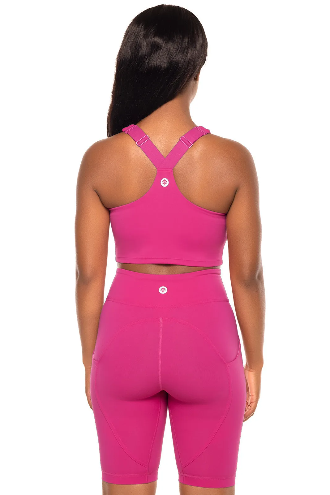 Women's Ananda Long Line Sports Bra | Magnolia Pink