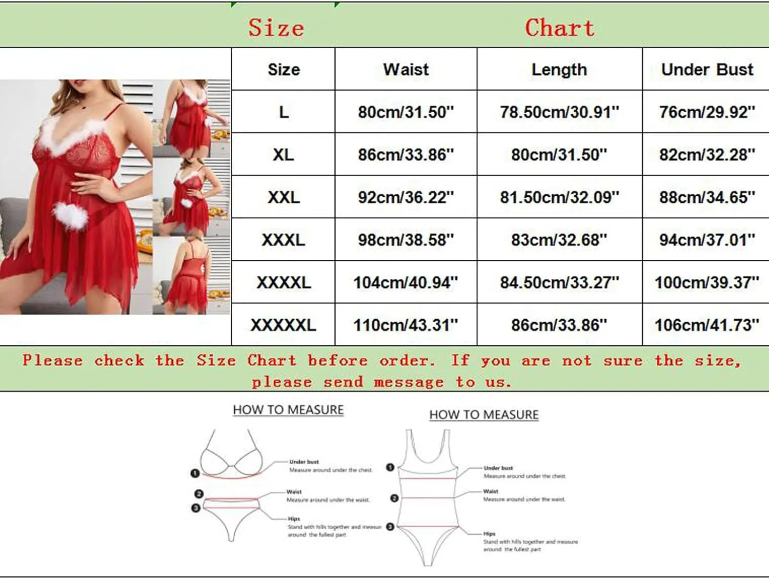 Women's Babydoll Exotic Lingerie Set Slutty Christmas Nightie Chemise Romper Strapless Sexy Lace Nightwear Mesh Dress