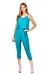 Women's Cami Layered Capri Knit Jumpsuit