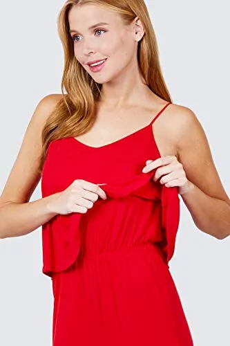 Women's Cami Layered Capri Knit Jumpsuit