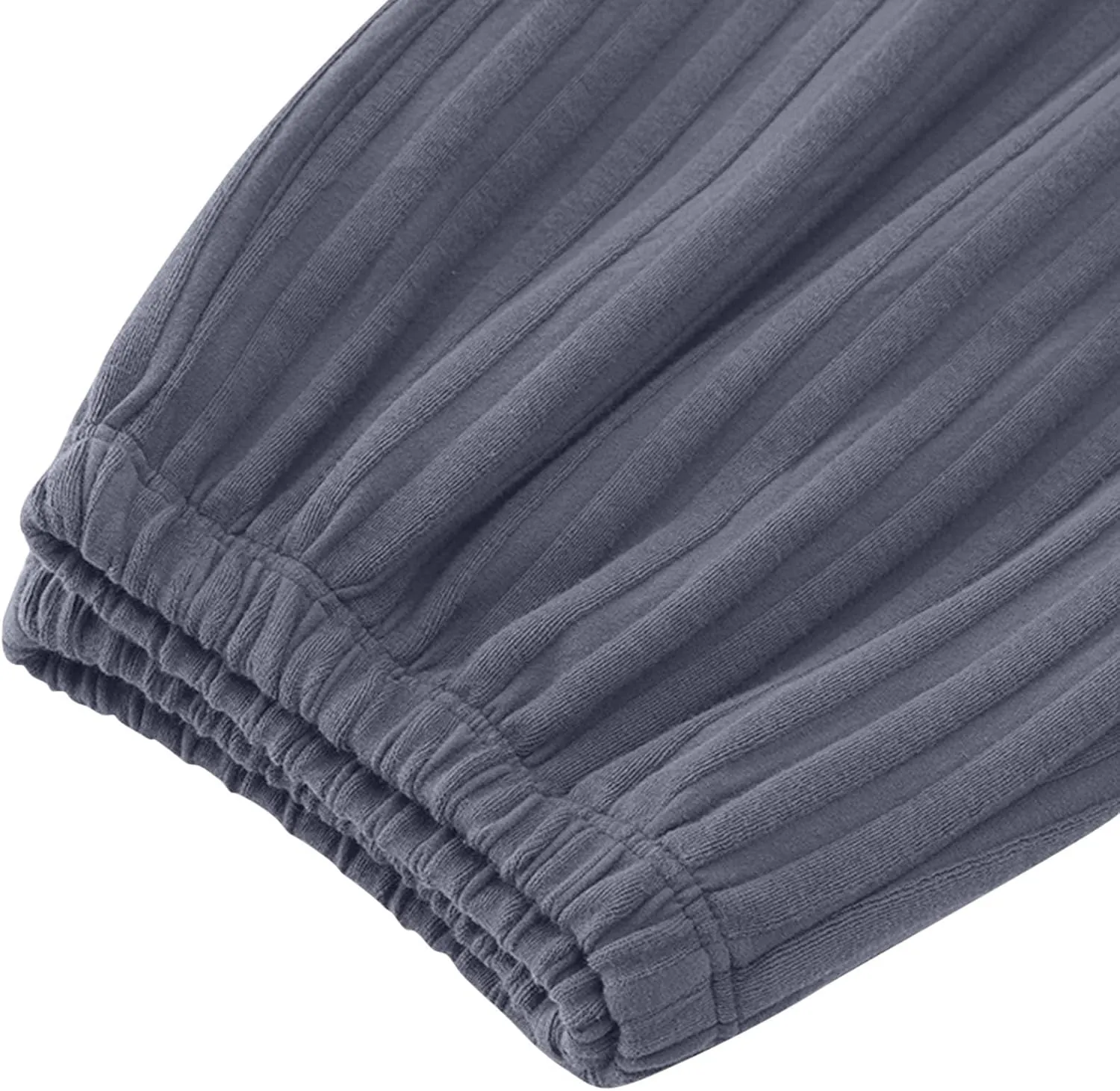 Womens Comfy Stretch Wide Leg Lounge Casual Pants Cotton Lightweight Pajamas Bottoms Soft Elastic Waist Sleep Pants