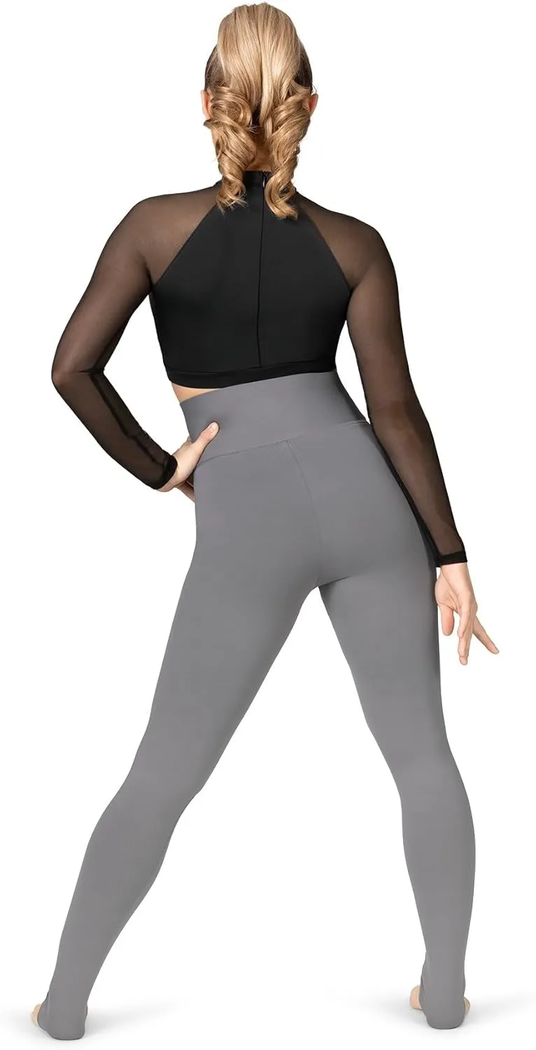 Womens Compression High Waist Dance Leggings